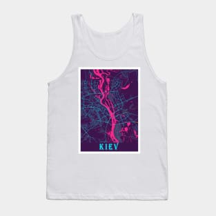 Kiev Neon City Map Tank Top